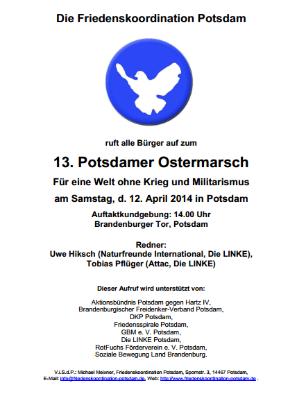 Ostermarsch 2014 - Aufruf (Bild)